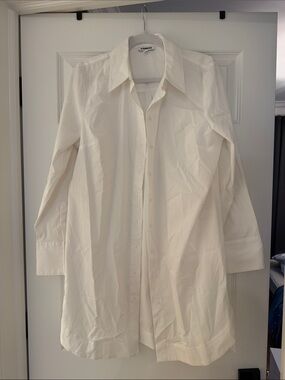 Express Women’s White Button-Front Shirt Dress